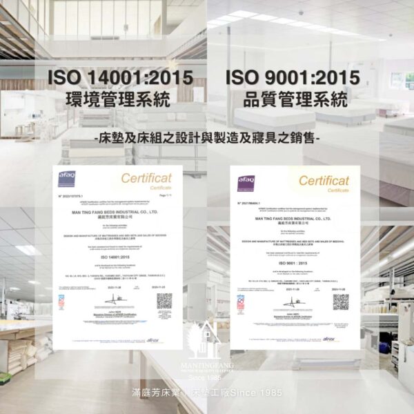 ISO 9001品質管理系統 14001環境管理系統